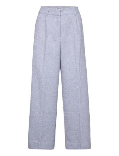 Mschabriella Pants Bottoms Trousers Wide Leg Blue MSCH Copenhagen