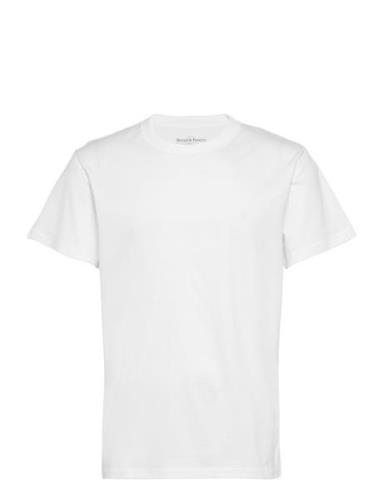 Crew Neck Pima Tops T-Kortærmet Skjorte White Bread & Boxers