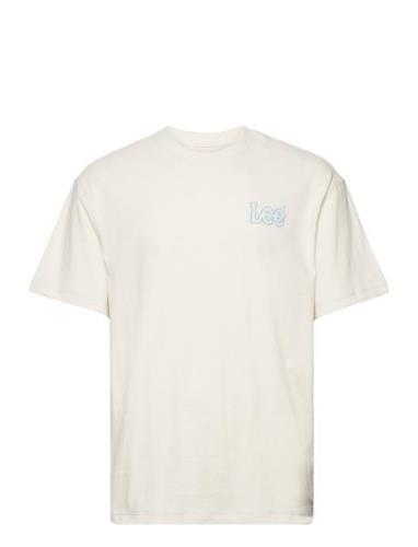 Loose Seasonal Tee Tops T-Kortærmet Skjorte Cream Lee Jeans