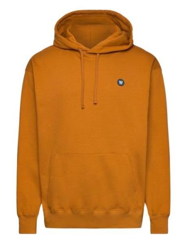 Cass Patch Hoodie Tops Sweatshirts & Hoodies Hoodies Orange Double A B...