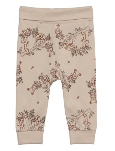 Leggings W.aop Bottoms Leggings Beige Fixoni