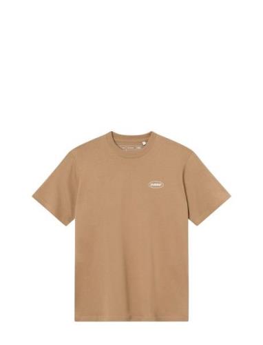 Relaxed Heavy Offcourt T-Shirt Sport T-Kortærmet Skjorte Beige Cuera