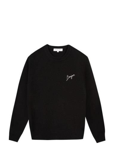 Choiseul Bonjour Tops Knitwear Jumpers Black Maison Labiche Paris