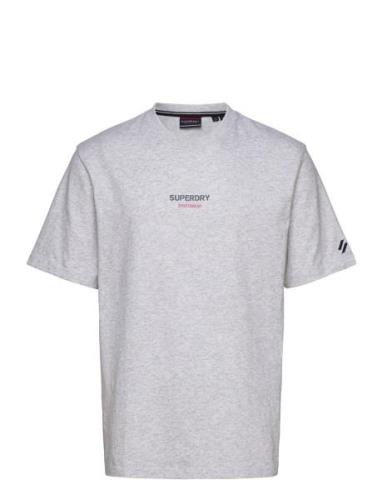 Sportswear Logo Loose Tee Tops T-Kortærmet Skjorte Grey Superdry