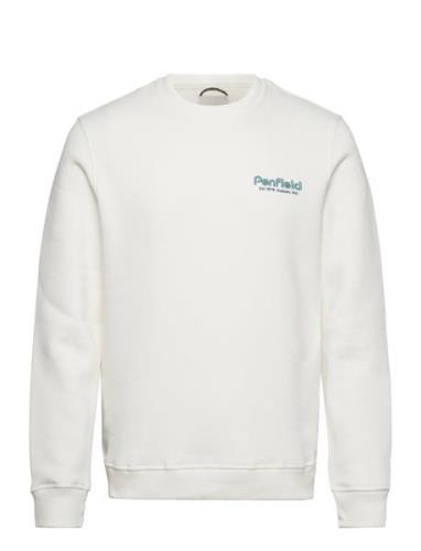 Penfield Sunset Mountain Back Graphic Crew Neck Sweat Tops Sweatshirts...