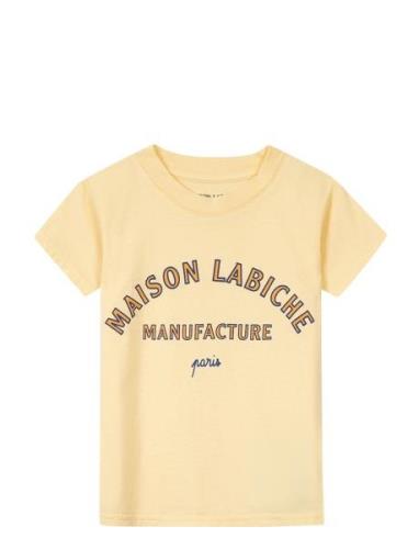 Leon Manufacture Tops T-Kortærmet Skjorte Yellow Maison Labiche Paris