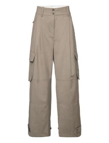 Lance - Classic Wool Blend Bottoms Trousers Wide Leg Beige Day Birger ...