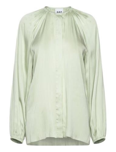 Nadia - Modern Drape Tops Blouses Long-sleeved Green Day Birger Et Mik...