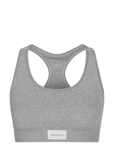 Micro Rib Soft Bra Sport Bras & Tops Sports Bras - All Grey Röhnisch