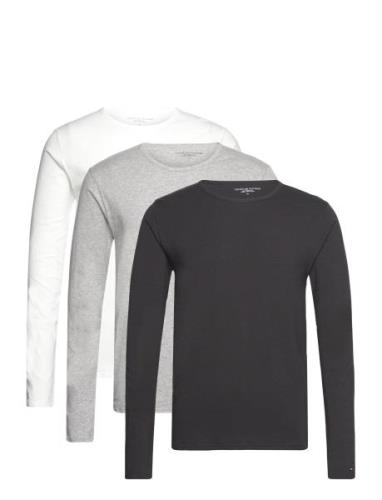 3P Ls Tee Tops T-Langærmet Skjorte Black Tommy Hilfiger