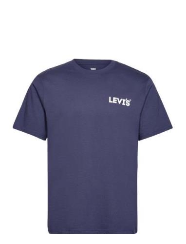 Ss Relaxed Fit Tee Lc Headline Tops T-Kortærmet Skjorte Blue LEVI´S Me...