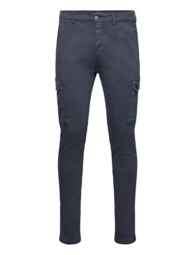 Jaan Trousers Slim Hypercargo Color Bottoms Jeans Slim Navy Replay