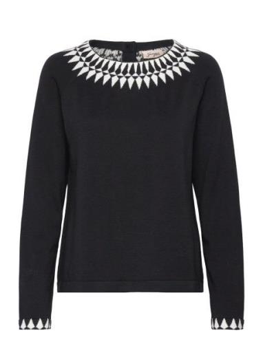 Christina Jumper Black Tops Knitwear Jumpers Black Jumperfabriken