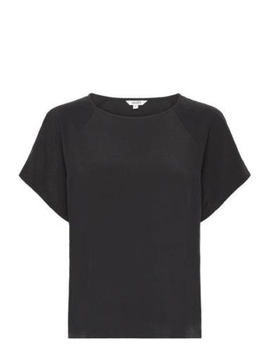 Damila -M Tops Blouses Short-sleeved Black MbyM