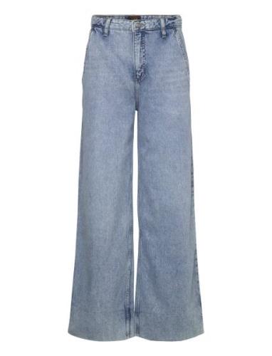 Utility Stella A Line Bottoms Jeans Wide Blue Lee Jeans