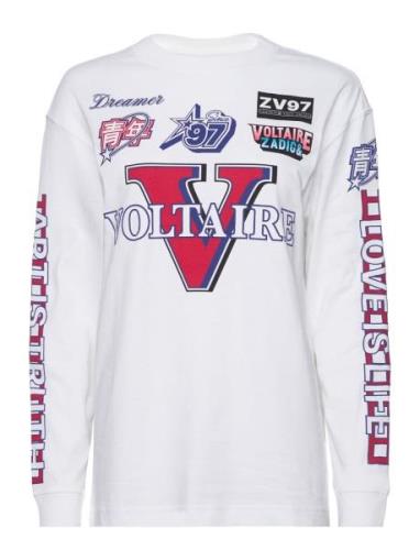 Noane Voltaire Multibadge Tops Sweatshirts & Hoodies Sweatshirts White...