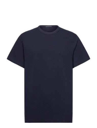 Ottoman Crew T Shirt Tops T-Kortærmet Skjorte Navy French Connection