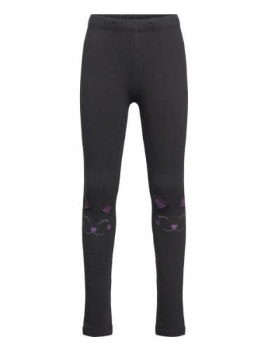 Leggings Cat On Knees Bottoms Leggings Black Lindex