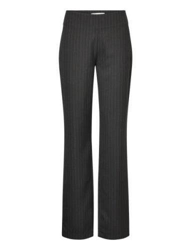 Mid Waist Straight Leg Trousers Bottoms Trousers Suitpants Black Les C...