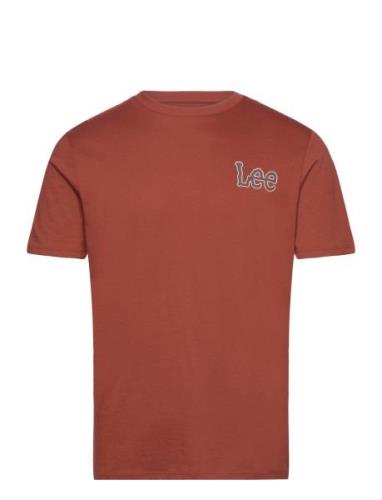 Essential Ss Tee Tops T-Kortærmet Skjorte Red Lee Jeans