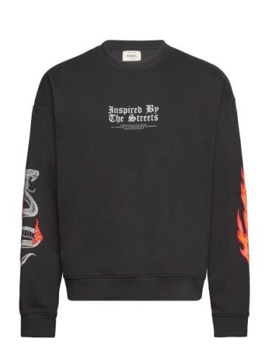 Rrharold Sweat Tops Sweatshirts & Hoodies Sweatshirts Black Redefined ...