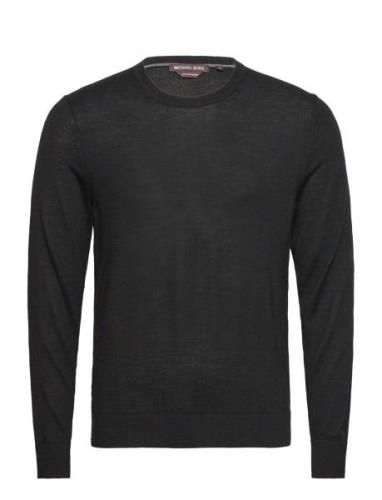 Core Merino Crew Tops Knitwear Round Necks Black Michael Kors