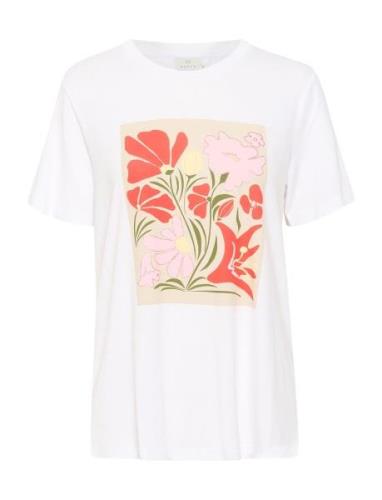 Kaelin T-Shirt Tops T-shirts & Tops Short-sleeved White Kaffe