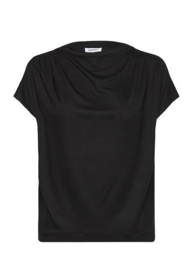 T-Shirts Tops T-shirts & Tops Short-sleeved Black Esprit Casual