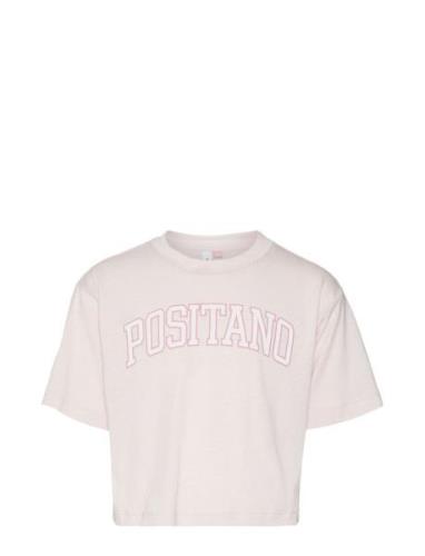 Vmpastel Over D Cropped Ss Top Girl Tops T-Kortærmet Skjorte Pink Vero...