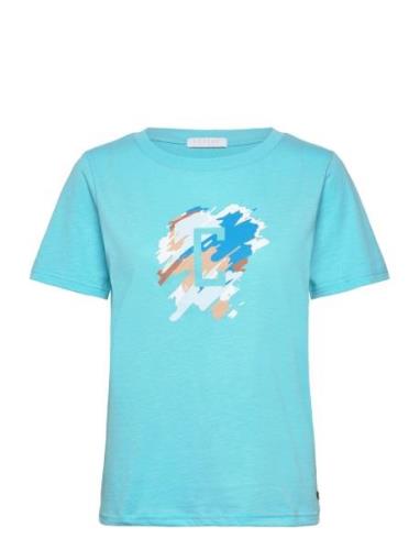 T-Shirt With Paint Mix - Mid Sleeve Tops T-shirts & Tops Short-sleeved...