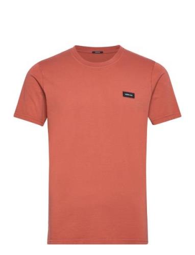 Denham Slim Tee Tops T-Kortærmet Skjorte Orange Denham