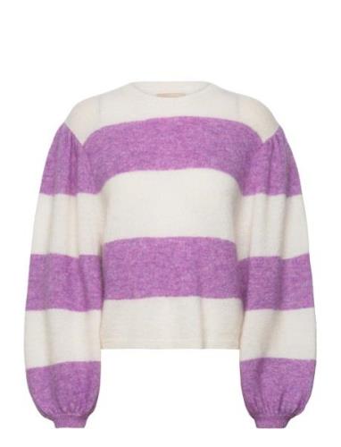 Ayla Lou Tops Knitwear Jumpers Purple Stella Nova