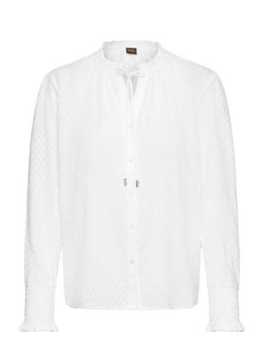 C_Biusica Tops Blouses Long-sleeved White BOSS