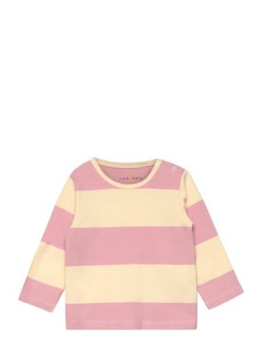 Tnsjae L_S Tee Tops T-shirts Long-sleeved T-Skjorte Pink The New