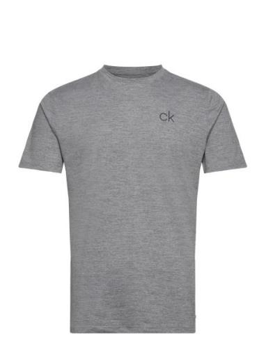 Newport Round Neck Sport T-Kortærmet Skjorte Silver Calvin Klein Golf