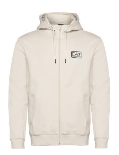 Sweatshirts Tops Sweatshirts & Hoodies Hoodies Cream EA7