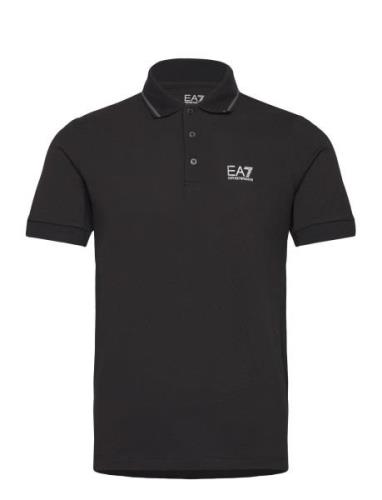 Polo Tops Polos Short-sleeved Black EA7