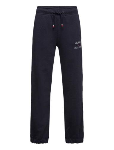 Th Logo Sweatpants Bottoms Sweatpants Navy Tommy Hilfiger