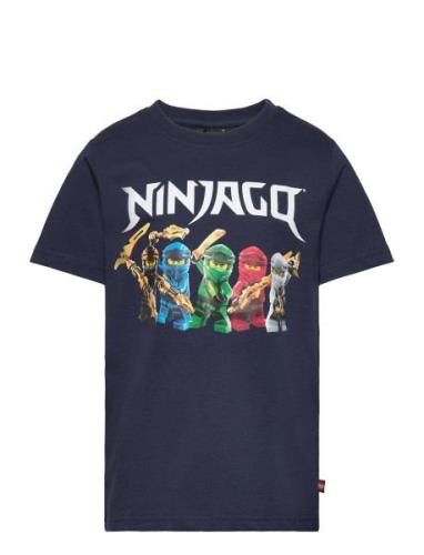 Lwtano 110 - T-Shirt S/S Tops T-Kortærmet Skjorte Navy LEGO Kidswear