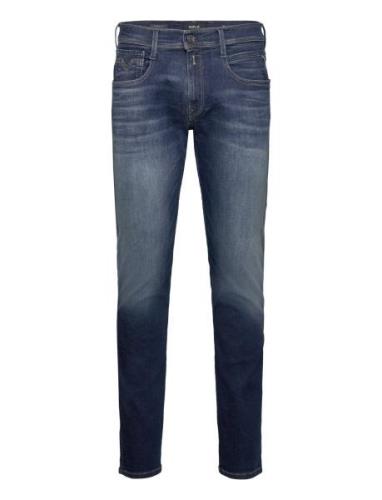 Anbass Trousers Slim Hyperflex Dust Bottoms Jeans Slim Blue Replay