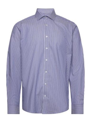 Bs Terry Modern Fit Shirt Tops Shirts Business Blue Bruun & Stengade