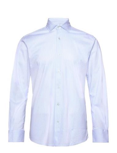 Bs Brady Slim Fit Shirt Tops Shirts Business Blue Bruun & Stengade