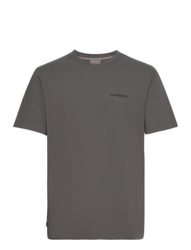 Overdyed Logo Loose Tee Sport T-Kortærmet Skjorte Grey Superdry Sport