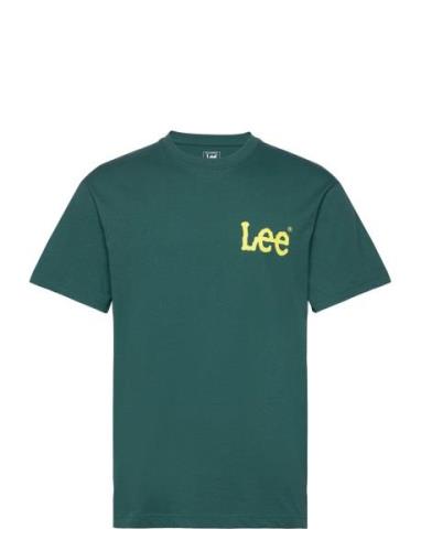 Camp Tee Tops T-Kortærmet Skjorte Green Lee Jeans