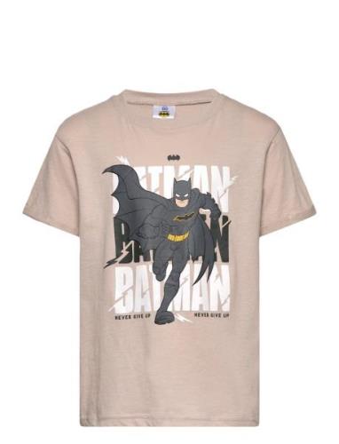 Tshirt Tops T-Kortærmet Skjorte Beige Batman