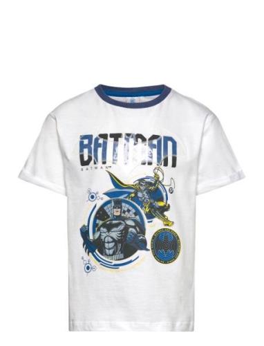 Tshirt Tops T-Kortærmet Skjorte White Batman