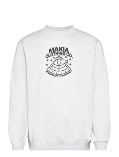 Sextant Sweatshirt Tops Sweatshirts & Hoodies Sweatshirts Grey Makia