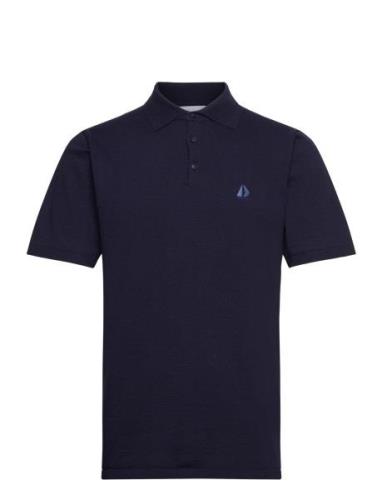 Sailaway Polo Tops Polos Short-sleeved Navy Makia