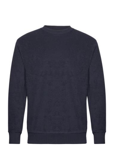 Sweatshirt Terry Tops Sweatshirts & Hoodies Sweatshirts Navy Lindbergh