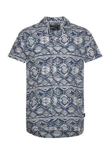 Inmowgli Tops Shirts Short-sleeved Navy INDICODE